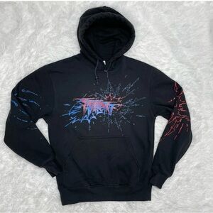 Quackity Five Hills Talent Show Mens Size Small Hoodie Black Youtuber Sweatshirt